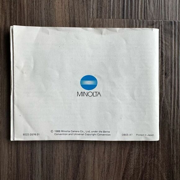 Film Camera 35mm Minolta Maxxum 7000i Instruction Manual Book - Picture 2 of 5